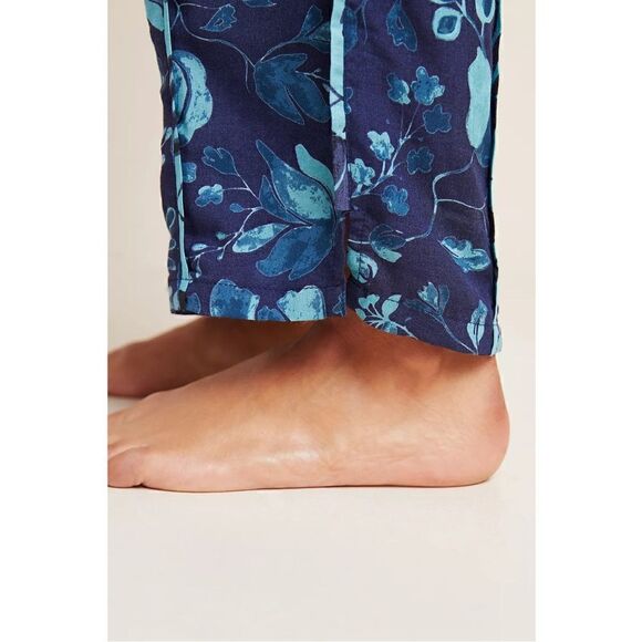 NEW Anthropologie Jamie Blue Floral Pull-On Pajama Sleep Lounge Pants Plus 2X - Picture 8 of 8